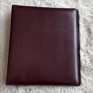 Franklin Covey Original Classic 7-Ring Starter Binder Burgundy Vintage MCM
